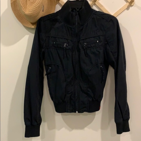 Black lightweight bomber jacket - Picture 5 of 5